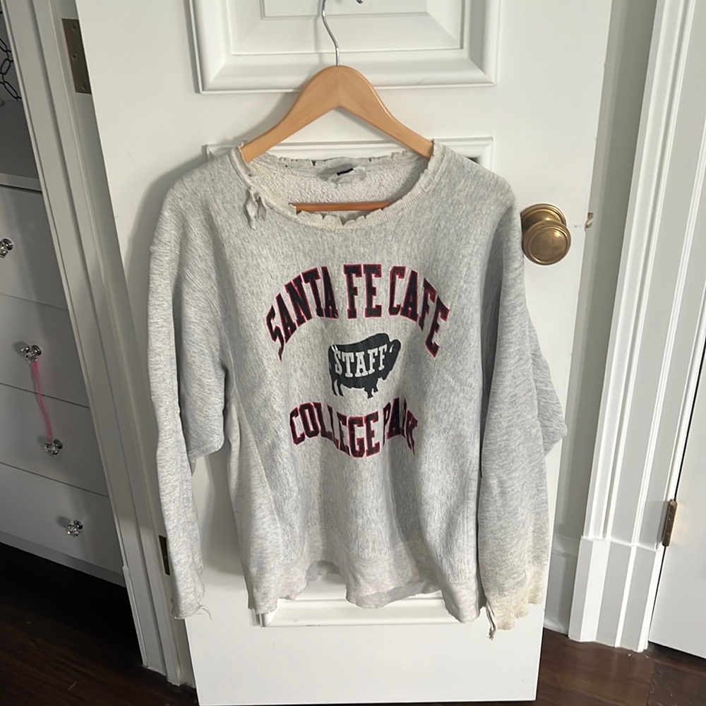 VINTAGE SANTA FE CAFE STAFF COLLEGE PARK CREWNECK - size XL - worn once